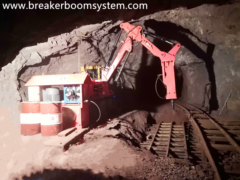 hydraulic rock breaker booms system
