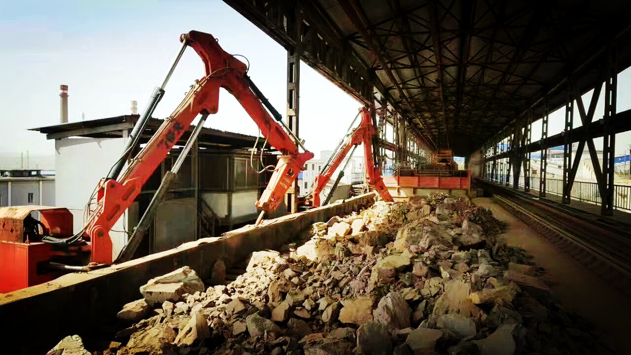Hydraulic Rockbreaker Boom System