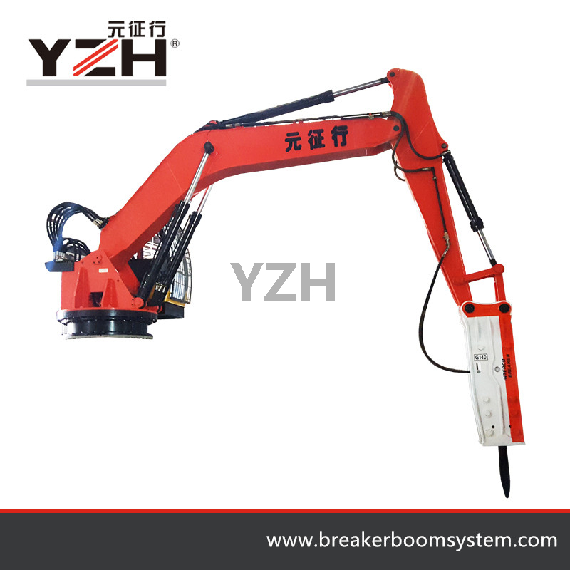 Stationary Pedestal Booms Rockbreaker System
