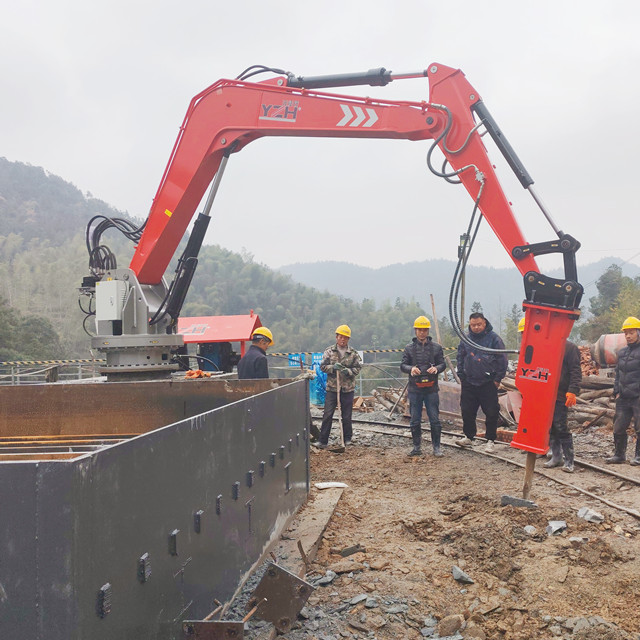 YZH stationary hydraulic rock breaker