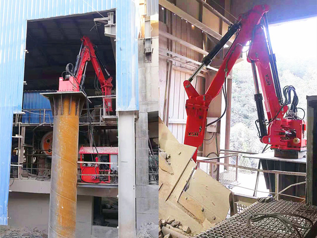 Rockbreaker System Was Successfully Installed In The Hopper Of Jaw Crusher