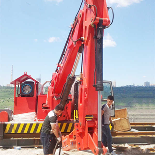 The static rock breaker boom system