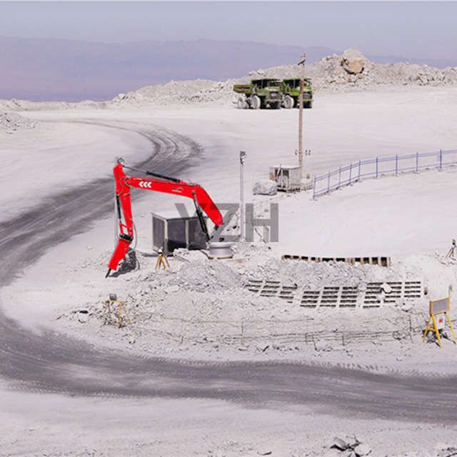 Stationary Rock Breaker System for Underground or Opencast Grizzly Screen