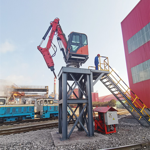 Pedestal Boom Rock Breaker System
