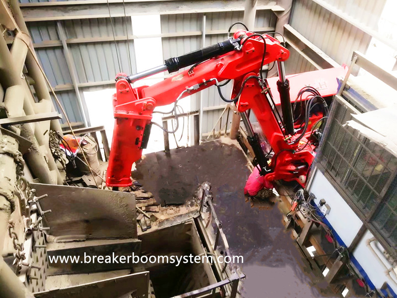 Guangxi Aggregate Plant Ordered 3 More Sets of Pedestal Rock Breaker Boom System