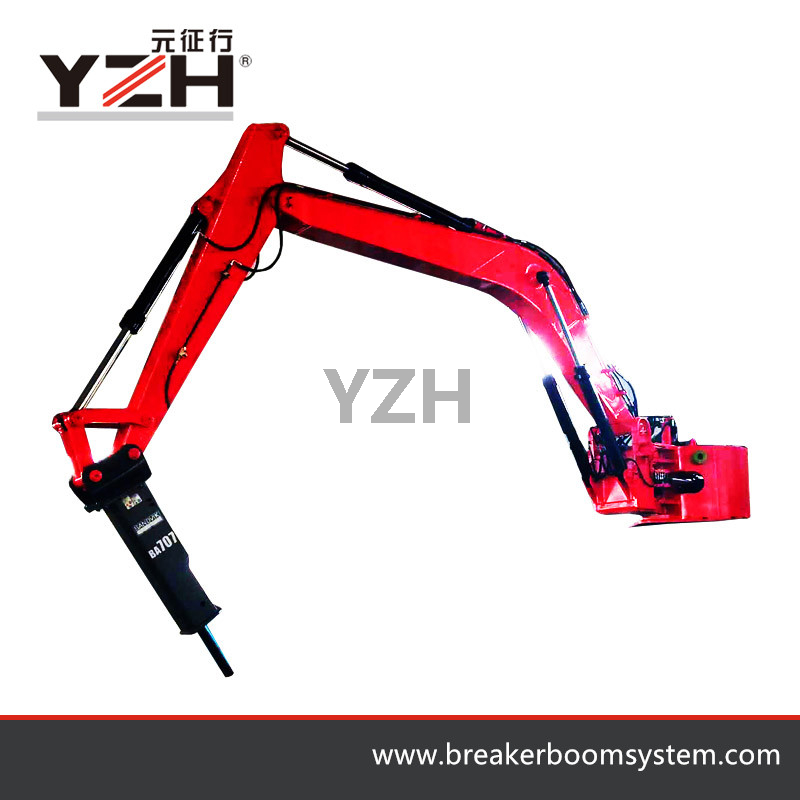 Stationary Pedestal Booms Rockbreaker System