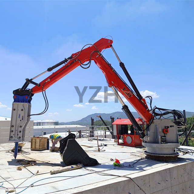pedestal rockbreaker system