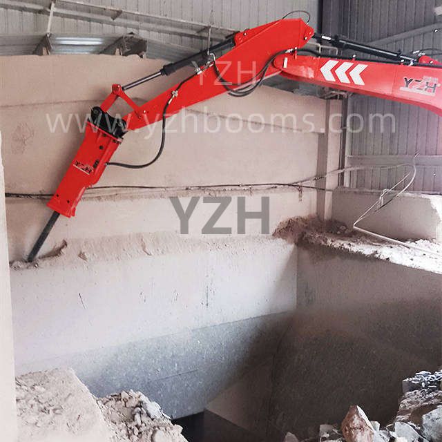 YZH Rock Breaker Boom System Applied to Cement Plant