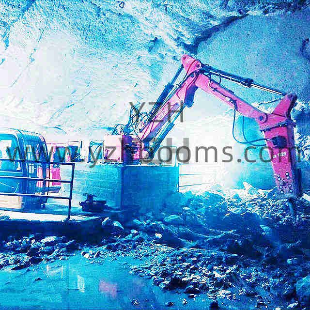 YZH Rock Breaker Boom System Used in Mining