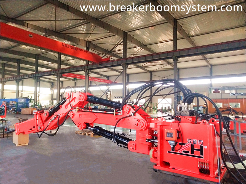 Rockbreaker Boom System Is Fully Tested Before Delivery