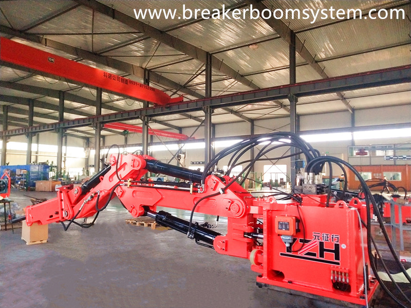 Rockbreaker Boom System Is Fully Tested Before Delivery