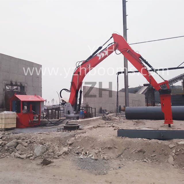 Rock Breaker Boom System with Hydraulic Hammer