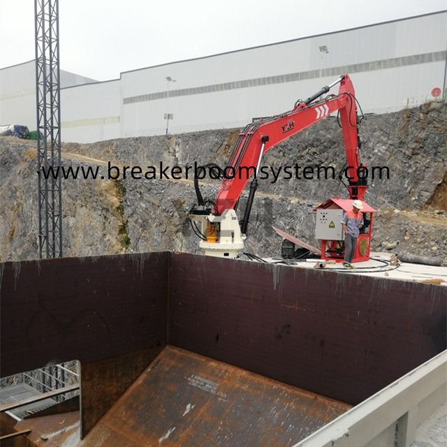 Fixed Grizzly Rock Breaker Boom System