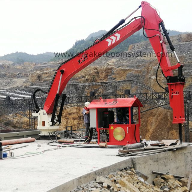 China Rockbreaker Pedestal Boom System 