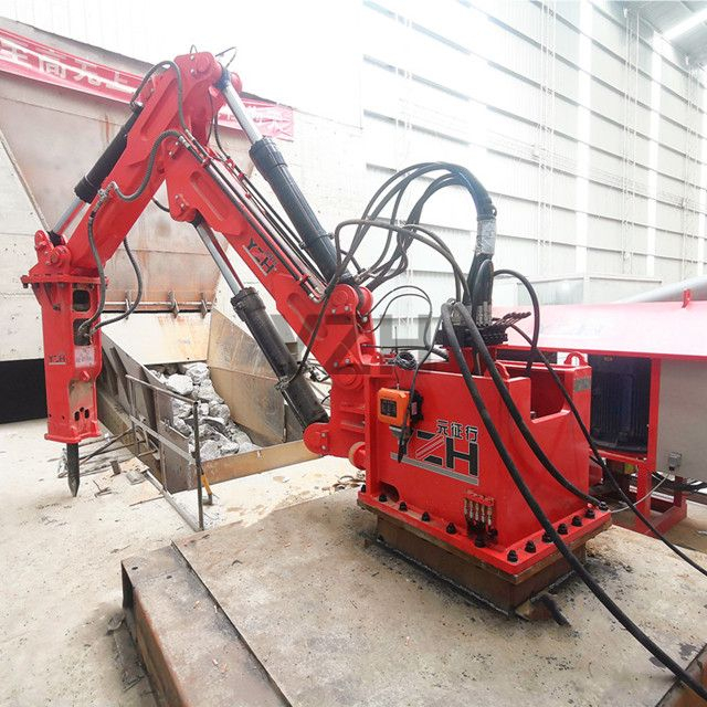 Static Hydraulic Rockbreaker Boom