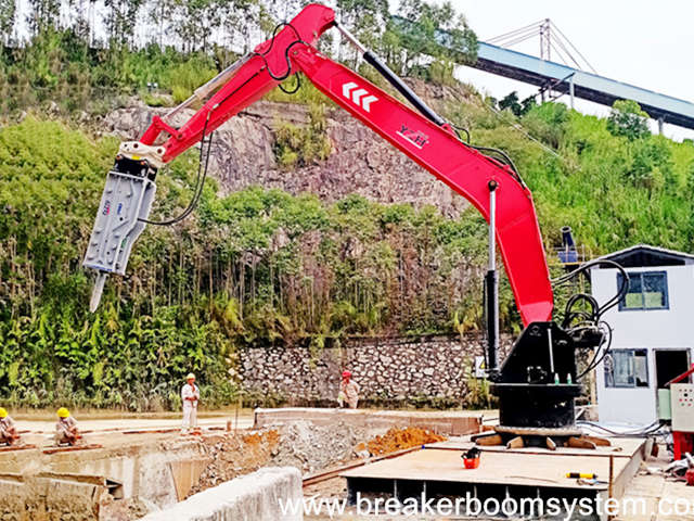 mining rockbreaker boom