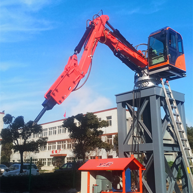 Pedestal Boom Rock Breaker System