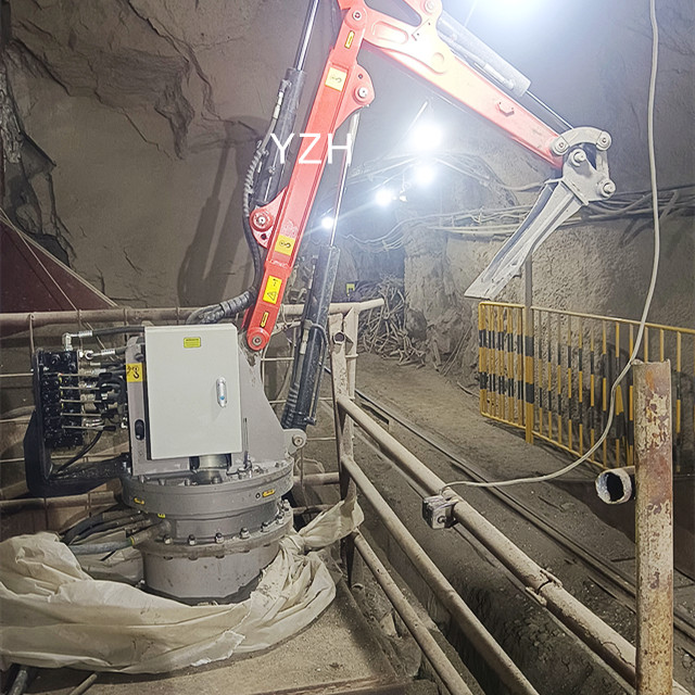 YZH's new WH210 pedestal boom system