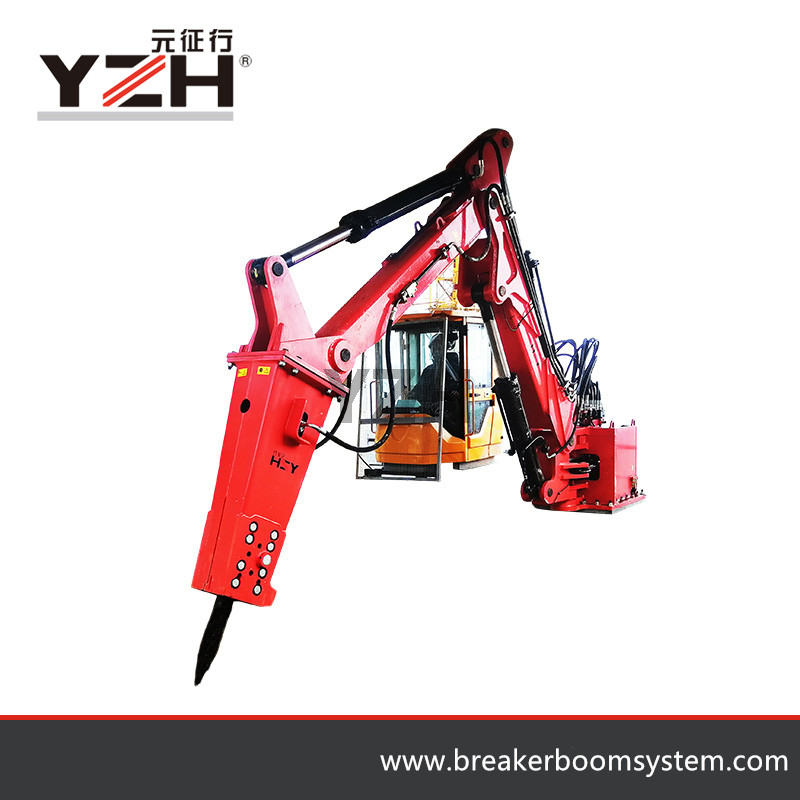 Stationary Pedestal Booms Rockbreaker System