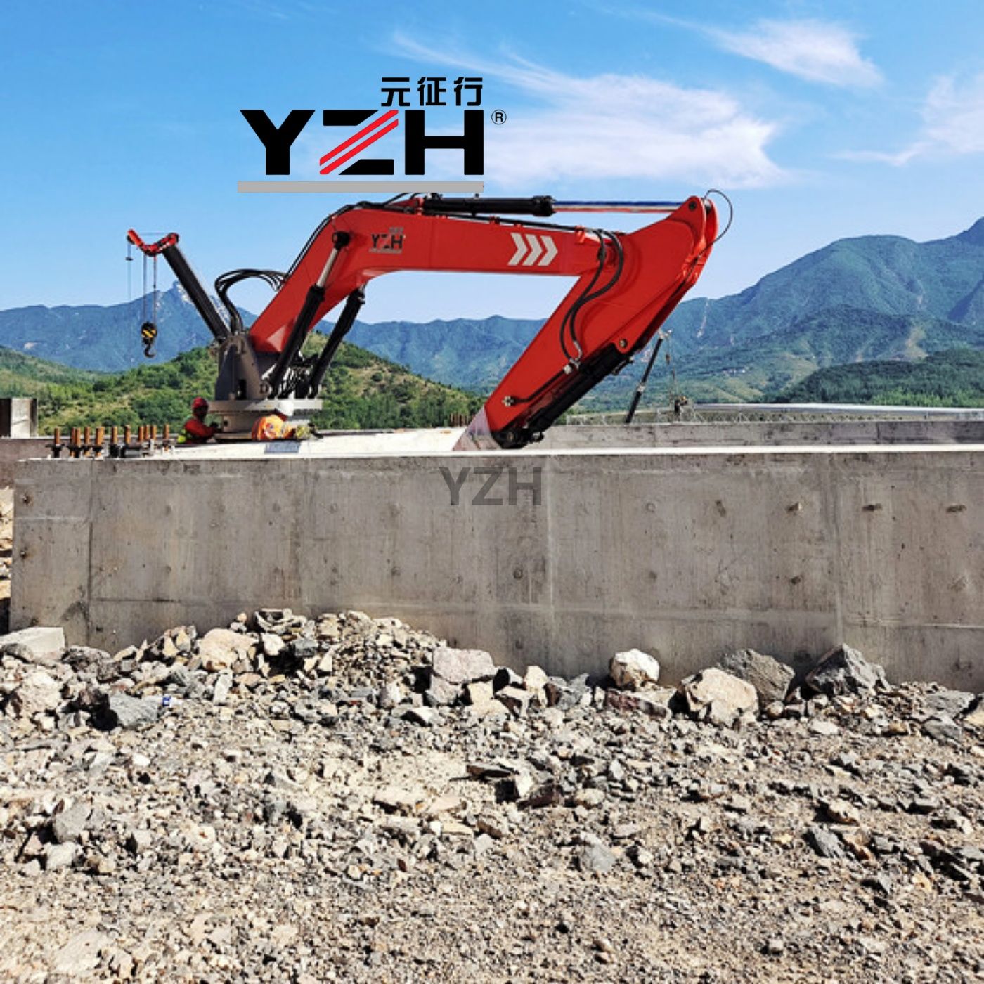 China Fixed And Static Rock Boom System