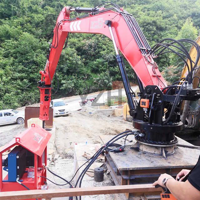 Static Rock Breaker Boom System