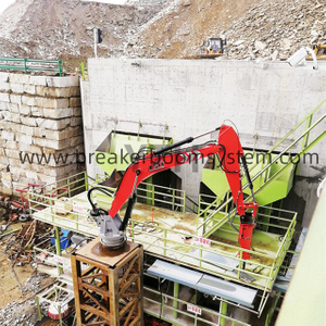 Pedestal Rock Breaker Boom System