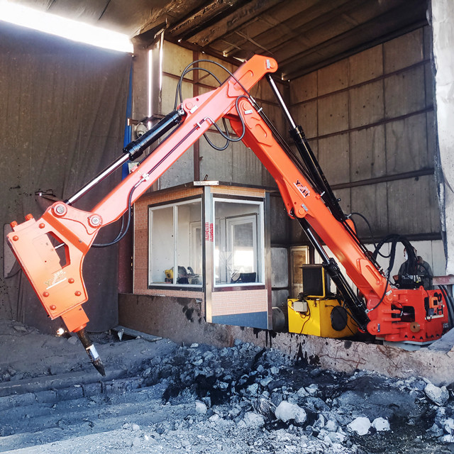YZH Pedestal Boom Rock Breaker System