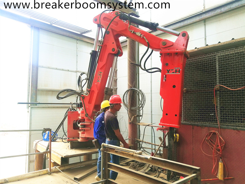 Stationary Pedestal Boom Rock Breaker System