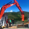 Rockbreaker Clearing Crusher Blockages Quickly 