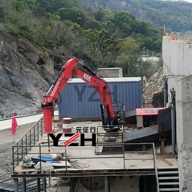 YZH Pedestal Rock Breaker Boom System