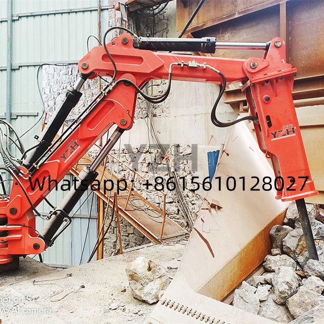 YZH Stationary Pedestal Boom Rockbreaker System