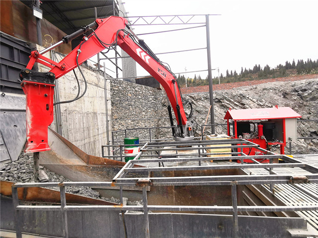 Stationary Rockbreaker Boom System To Increase The Productivity And Safety Of Crushing Line Operators Contact