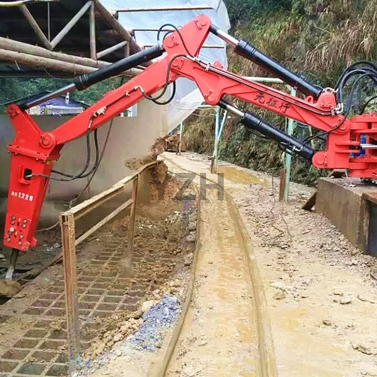Stationary Rockbreaker Boom
