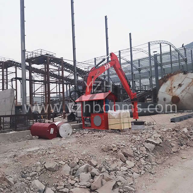 Rock Breaker Boom System with Hydraulic Hammer