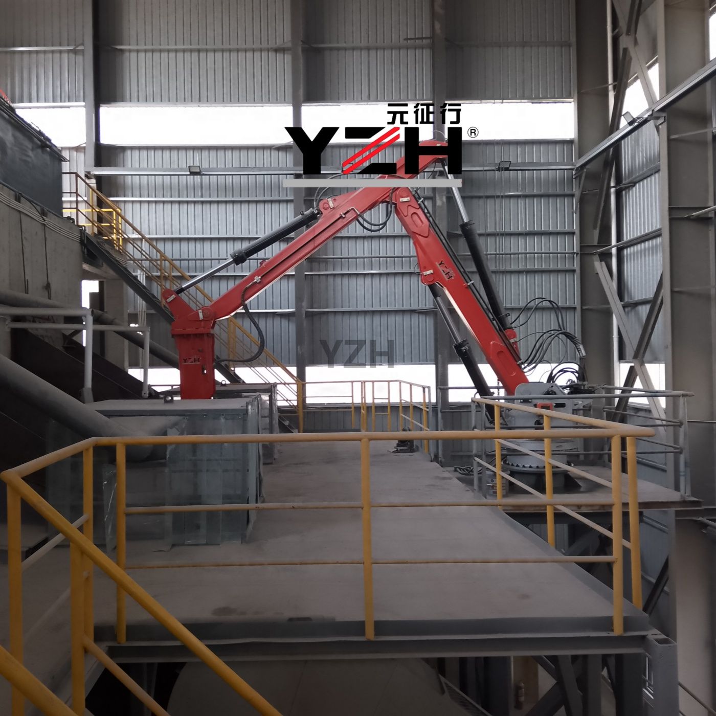 YZH pedestal boom rockbreaker system