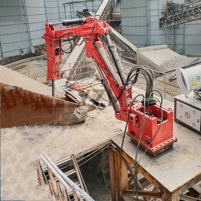 YZH Stationary Pedestal Boom Rockbreaker System