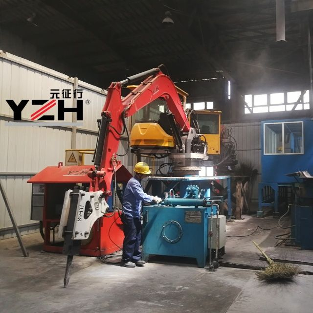 Stationary Type Pedestal Rock Breaker Boom System