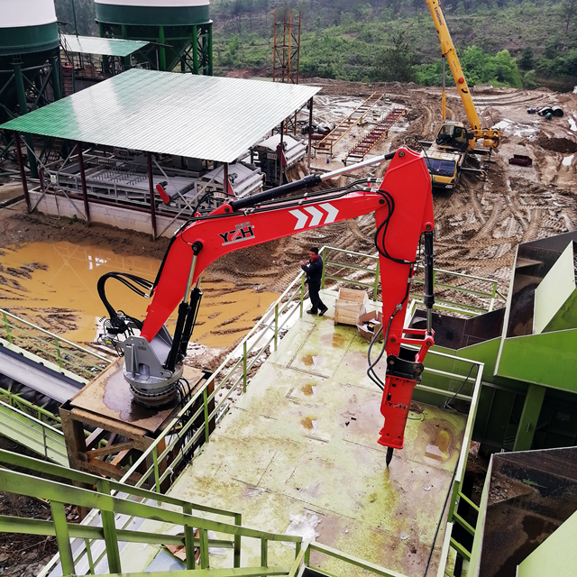 Stationary Type Pedestal Rock Breaker Boom System