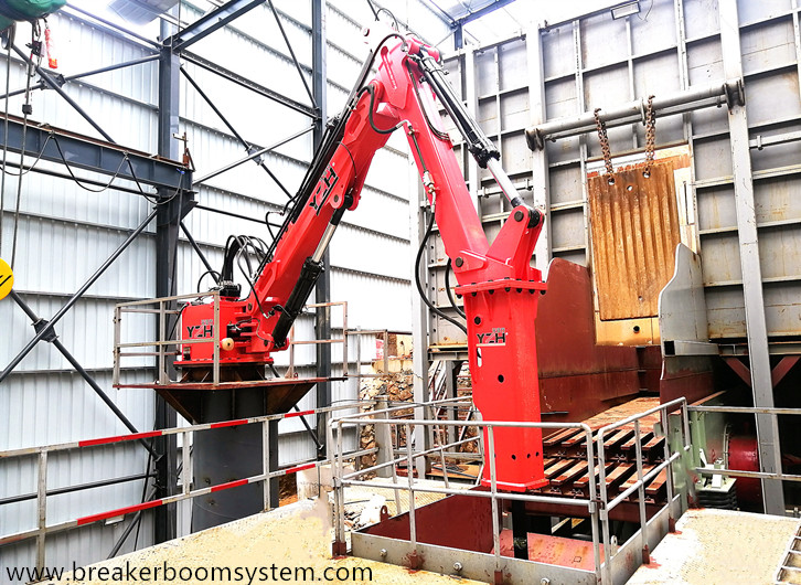 YZH Successfully Delivered Fixed Type Hydraulic Rockbreaker Boom System