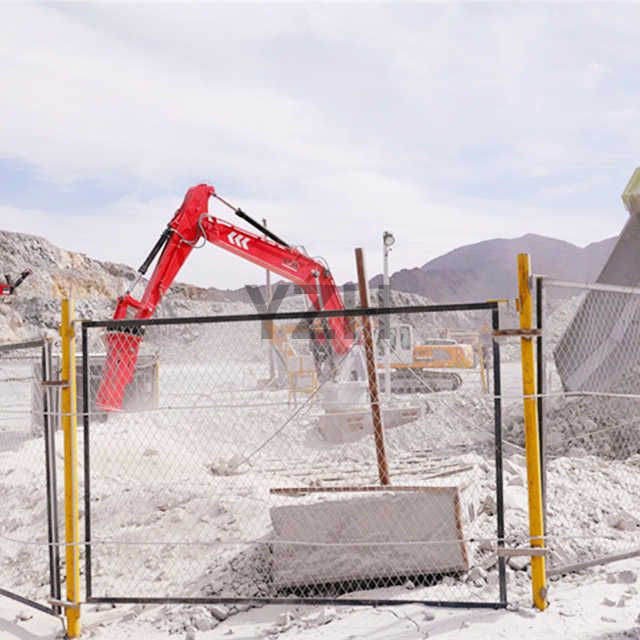 Stationary Rock Breaker System for Underground or Opencast Grizzly Screen