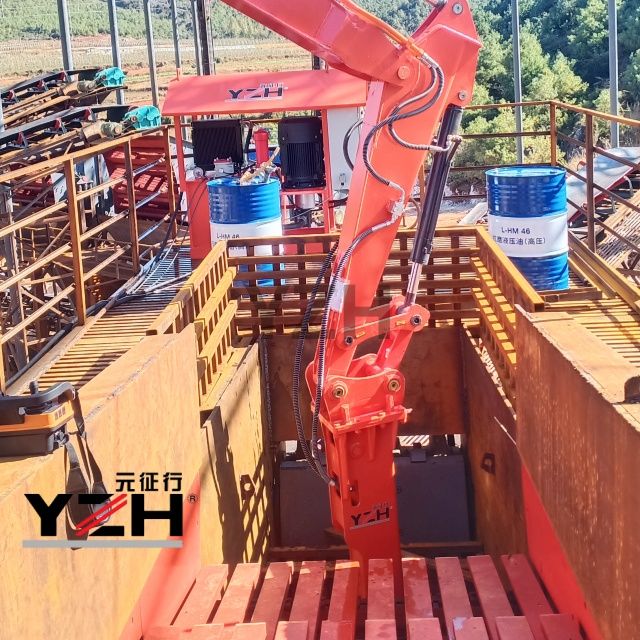  Stationary Type Fixed Rockbreaker Boom System