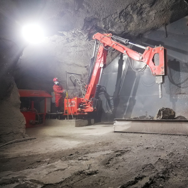 Pedestal Type Boom Rock Breaker System