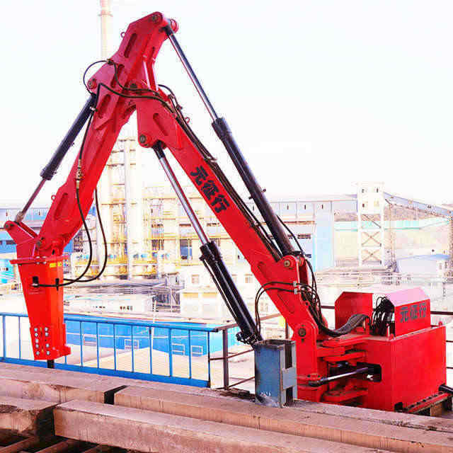 Pedestal Hydraulic Rockbreaker Boom