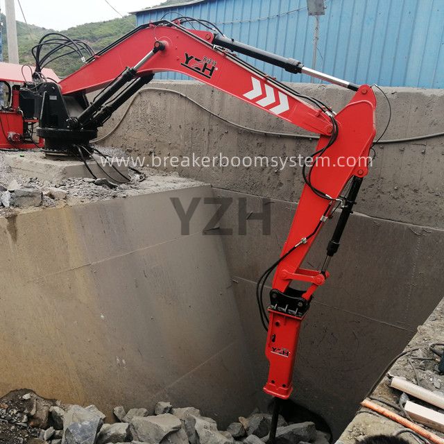Pedestal Rock Breaker Boom System