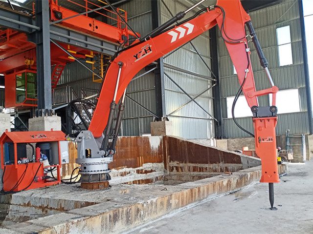 Pedestal rockbreaker system