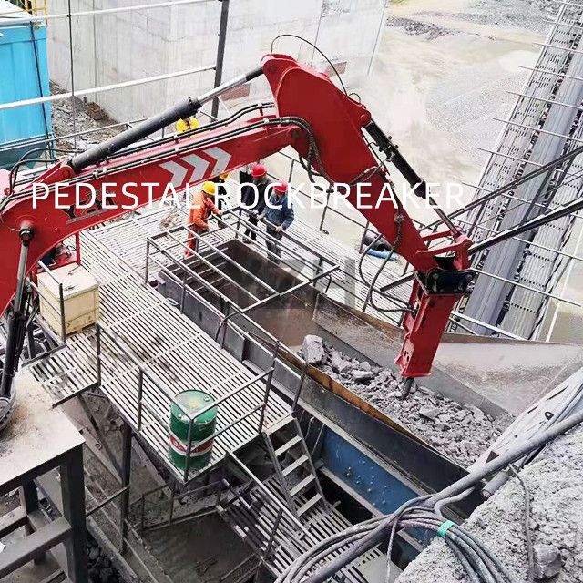 Pedestal Grizzly Rock Breaker Boom System