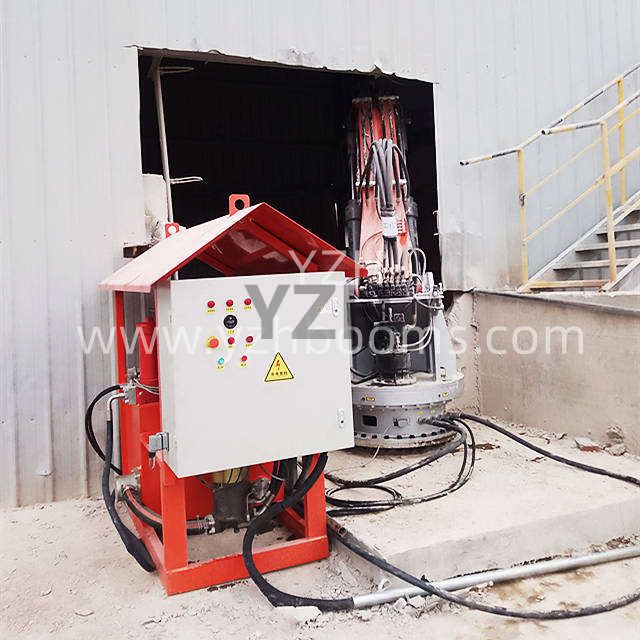 YZH Rock Breaker Boom System Applied to Cement Plant
