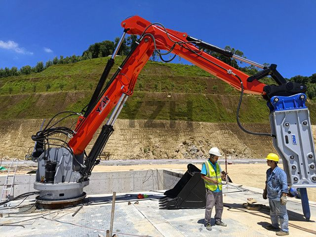 Fixed Hydraulic Rockbreaker Boom System