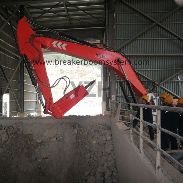 Pedestal Rock Breaker Boom System