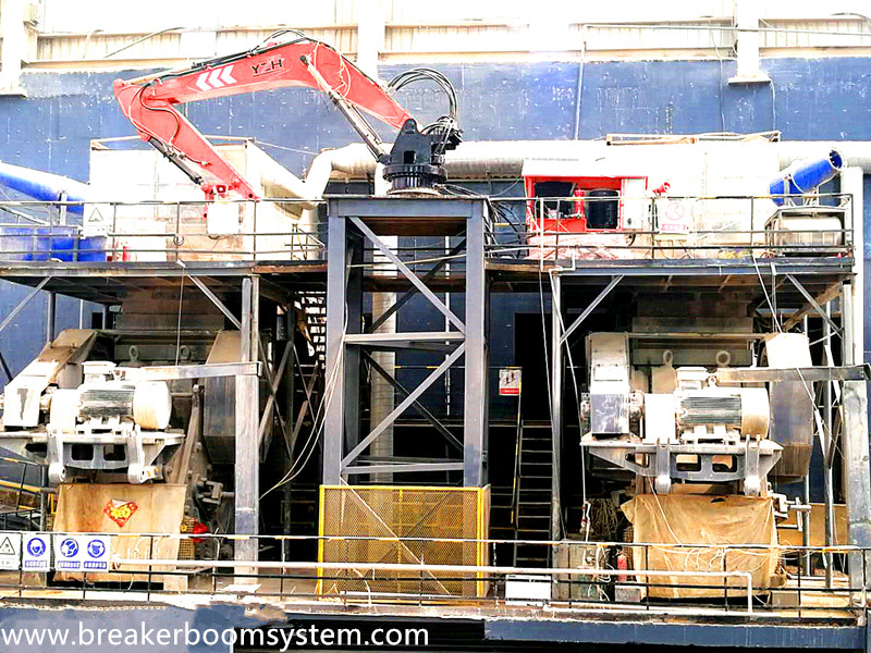 YZH Pedestal Rock Breaking Booms System Improved The Production Efficiency For Aggregate Plant